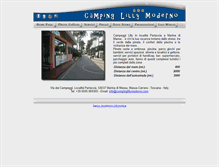 Tablet Screenshot of campinglillymoderno.com
